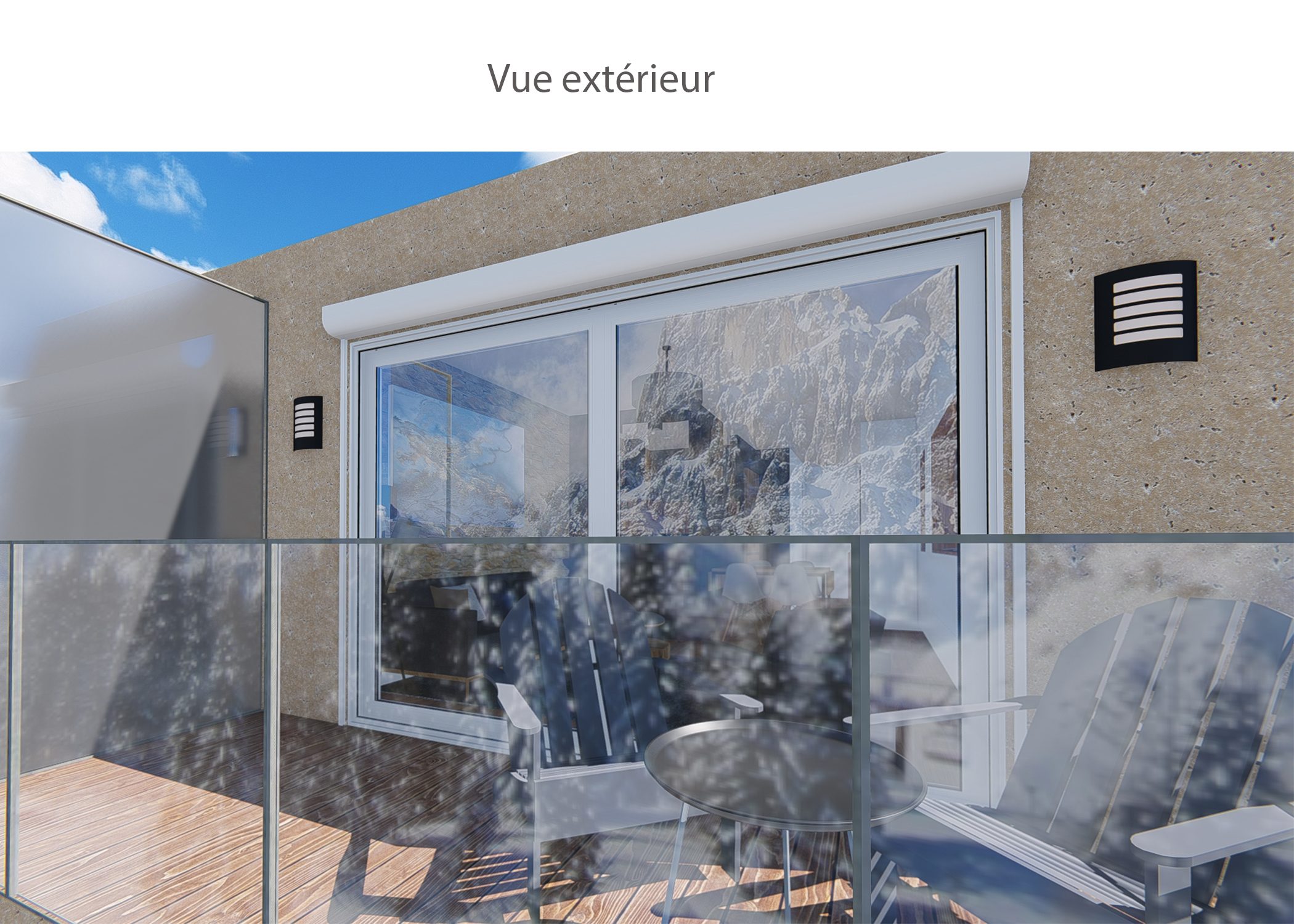 amenagement-decoration-appartement-montagne-italie-extérieur balcon-dekho design