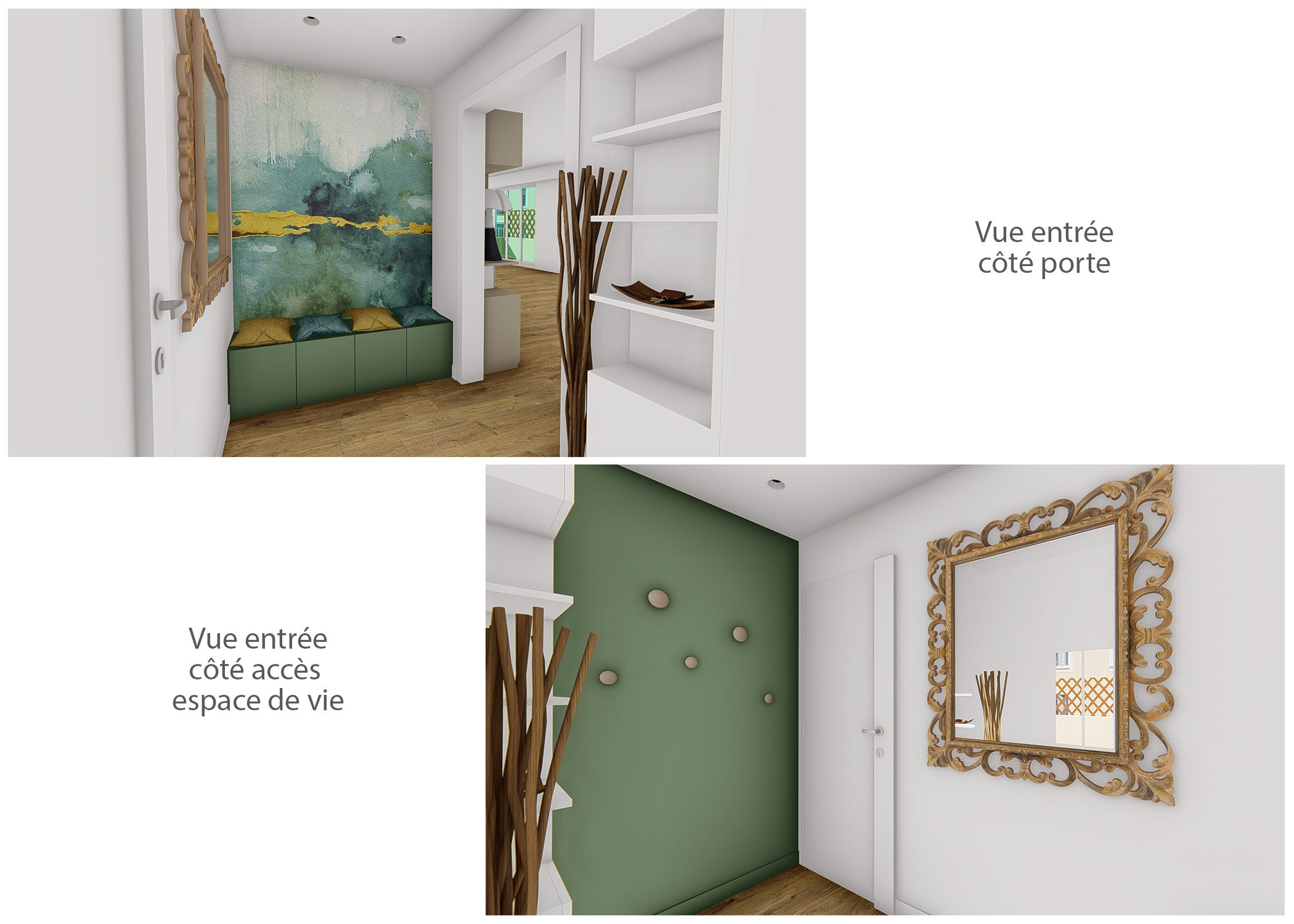 amenagement-decoration-appartement-paris-rendus entrée-dekho design