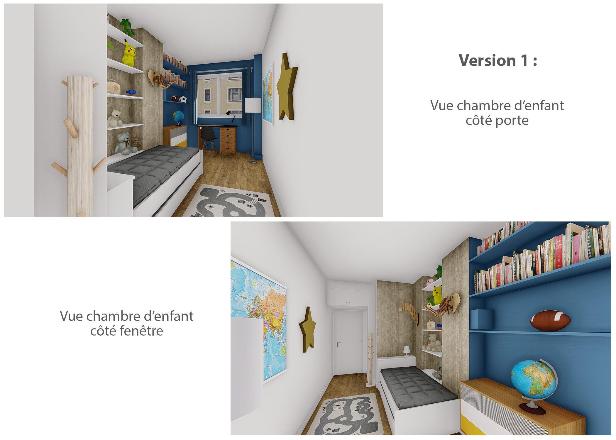 amenagement-decoration-appartement-paris-rendus chambre d'enfant version 1-dekho design