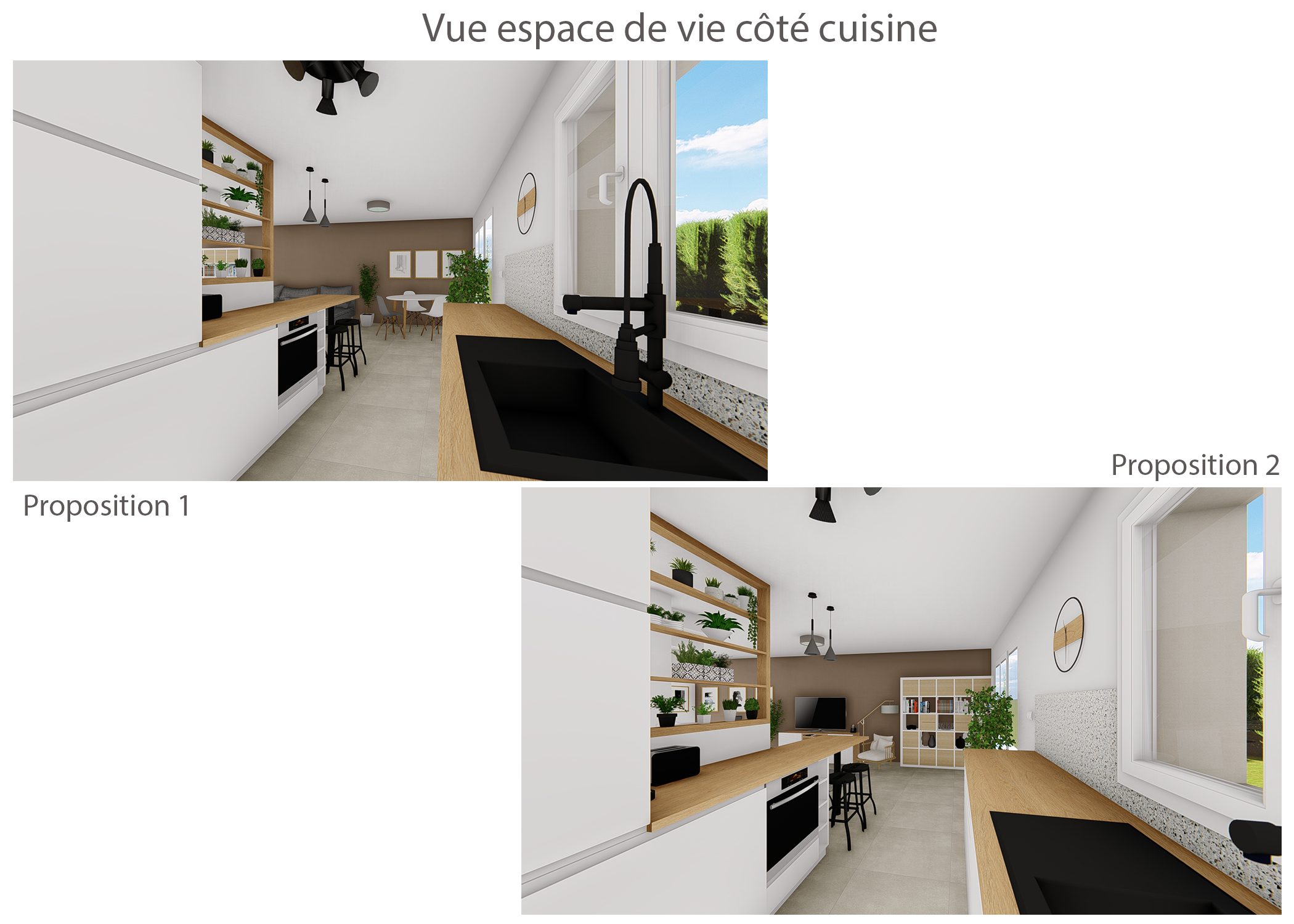 amenagement-decoration-espace de vie maison meyreuil-vue cote cuisine-dekho design