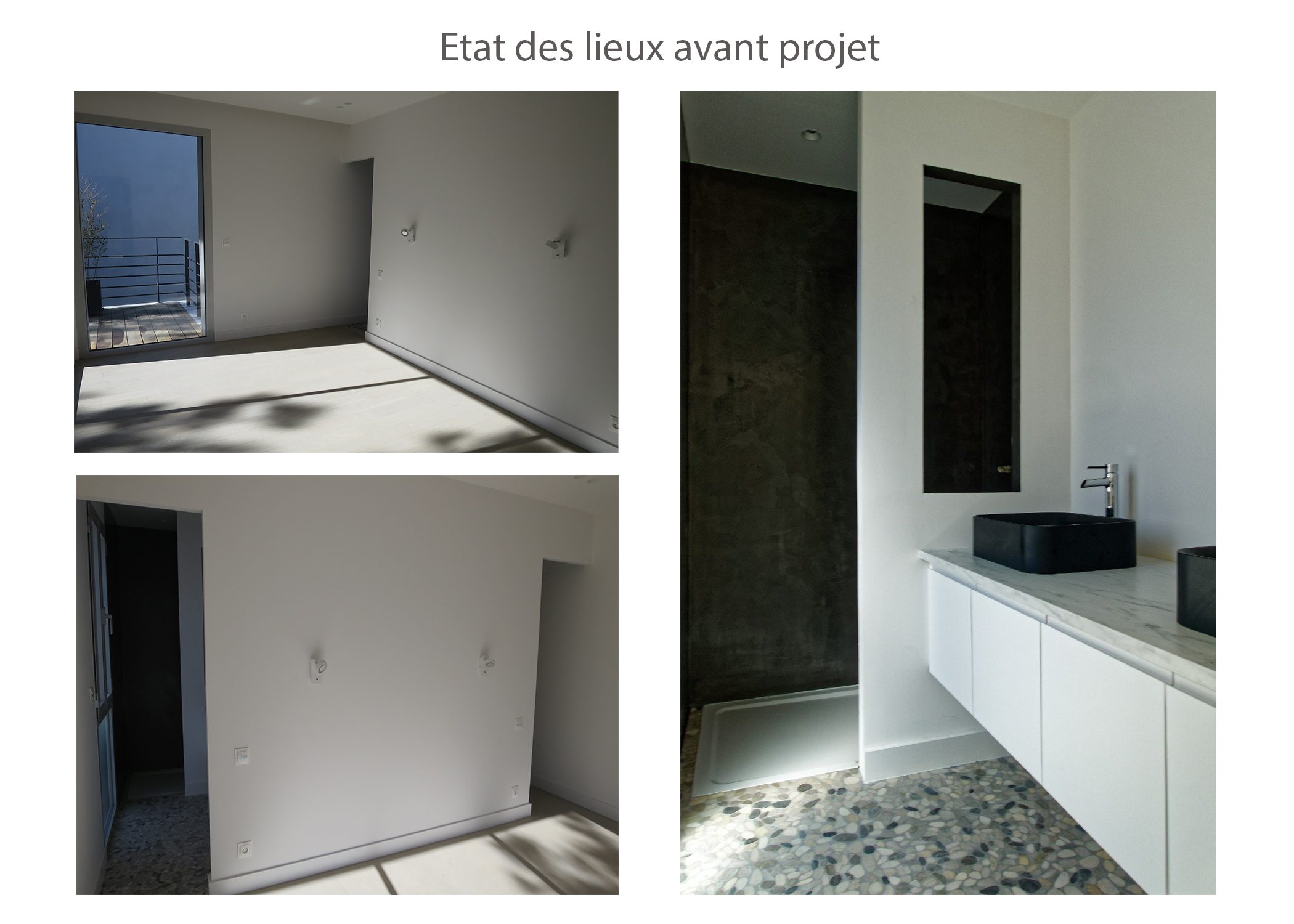 amenagement-decoration-chambre parentale-salle de douche-villa neuve-fuveau-etat existant avant travaux-dekho design