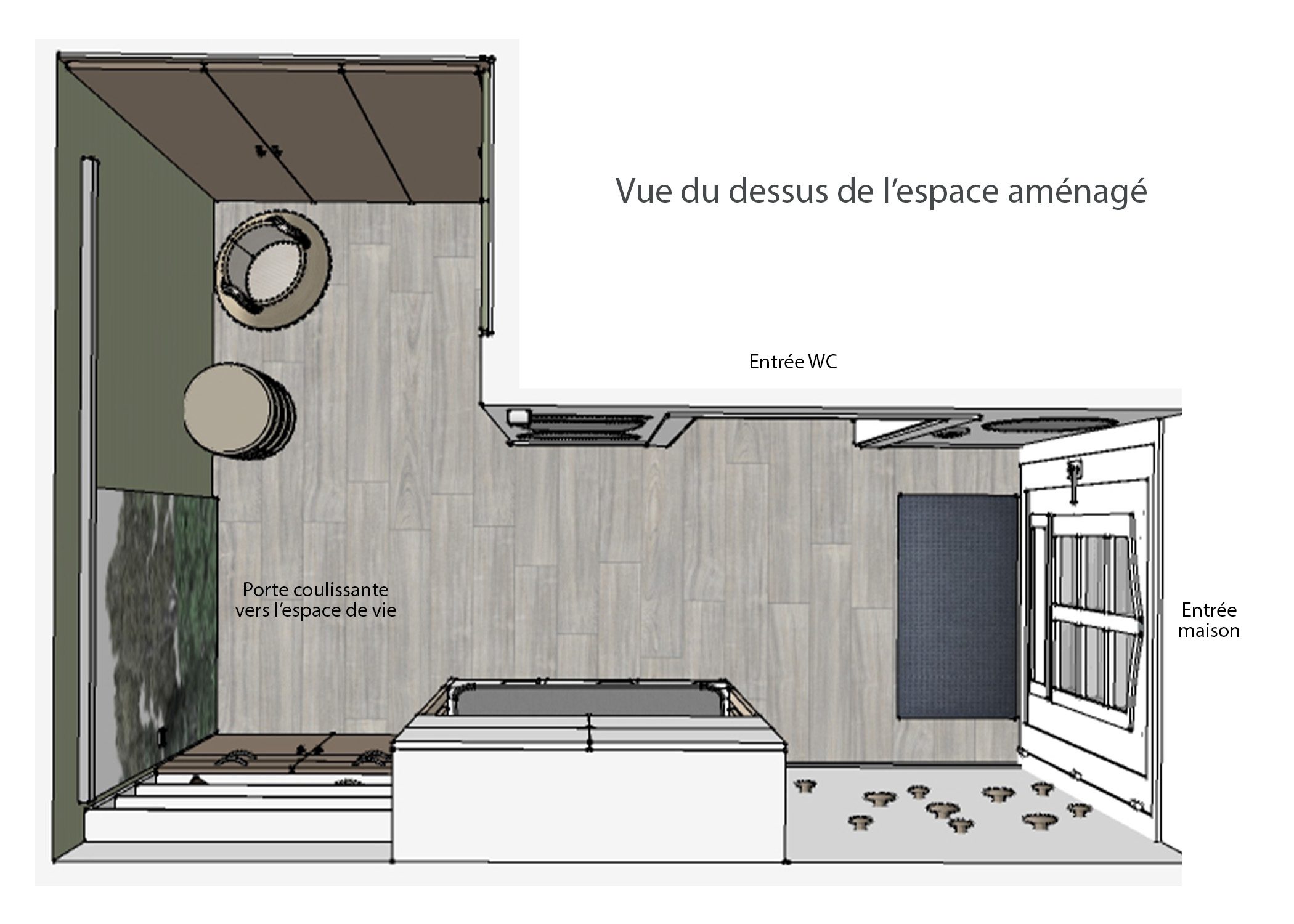 amenagement-decoration-maison-entree-allemagne-vue du dessus-dekho design